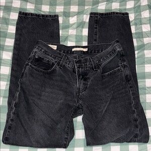 Levi's Premium Charcoal Straight Jeans